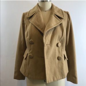 Camel Inc Pea Coat